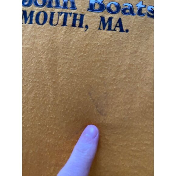 Vintage Whale Watch t-shirt Size Large Capt. John Boats in Plymouth, MA 90s Tour - Picture 9 of 11